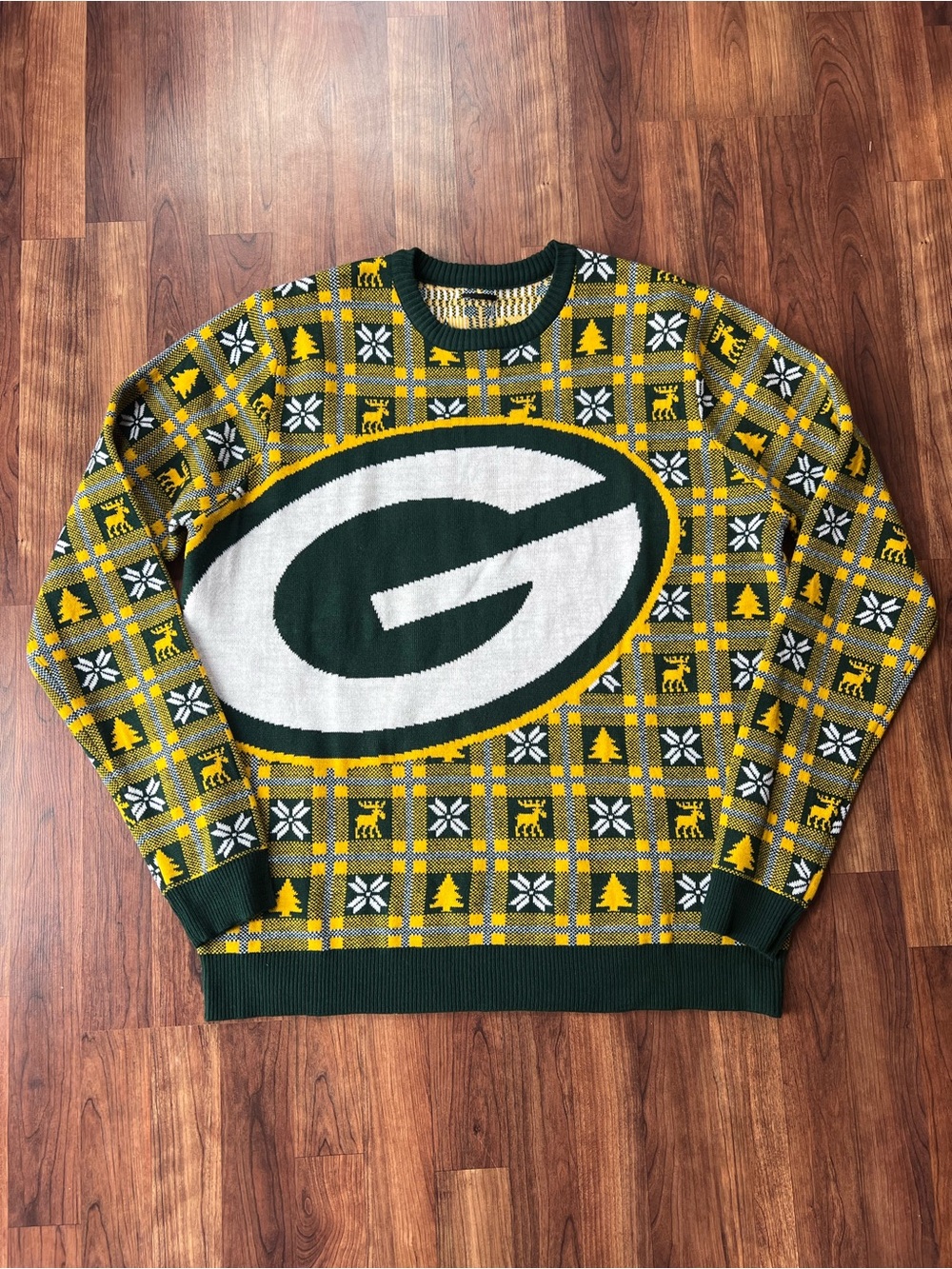 Green Bay Packers NFL Ugly Christmas Holiday Sweater Fair Isle